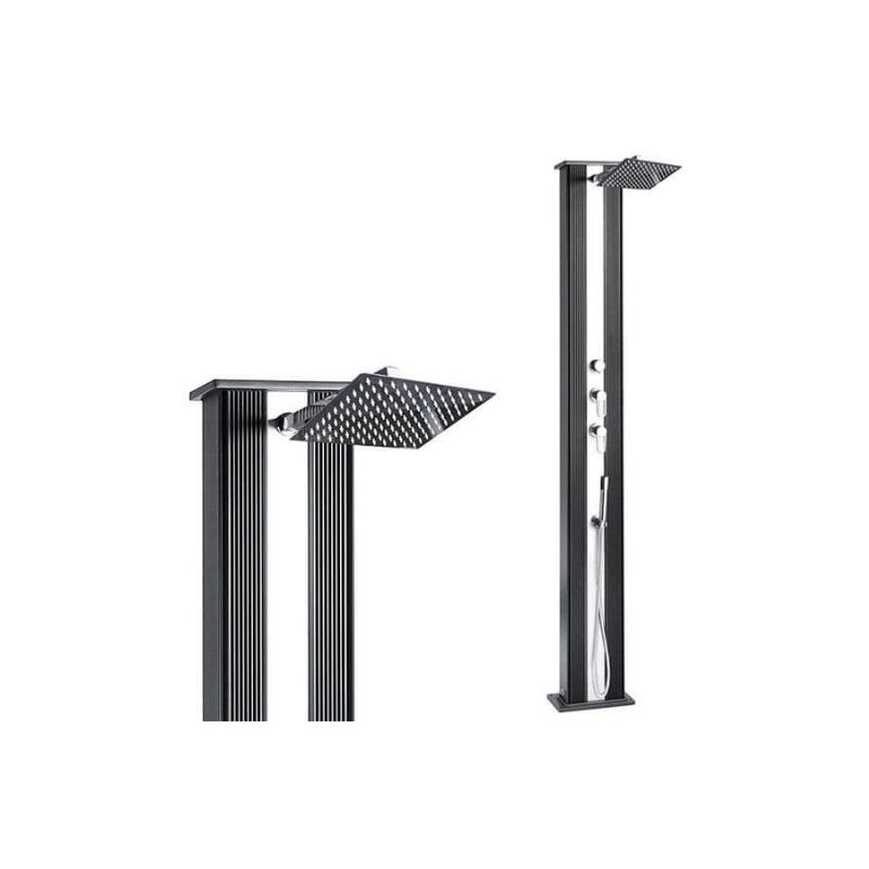 Image du haut de la douche solaire.