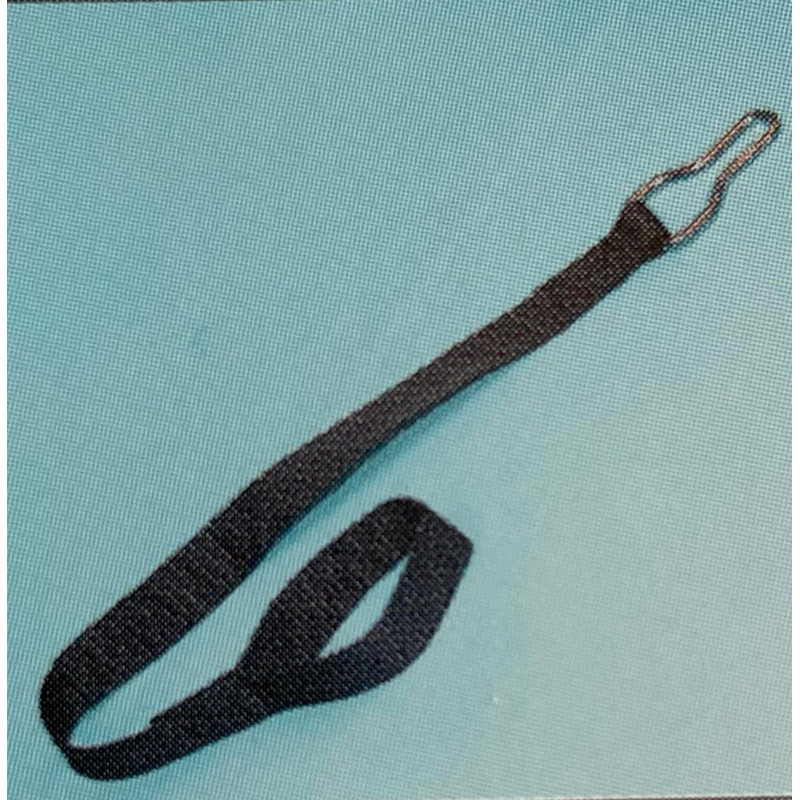 Image de la sangle noir 25mm + gance + boucle.