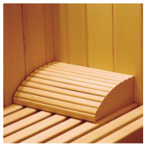 Appui-tête pour sauna en bois.