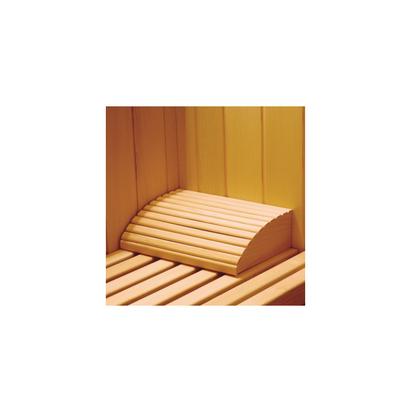 Appui-tête pour sauna en bois.