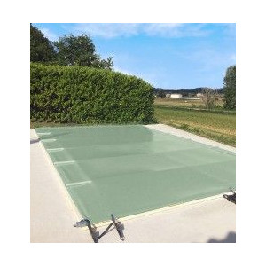 Bâche à barres de coloris vert amande.