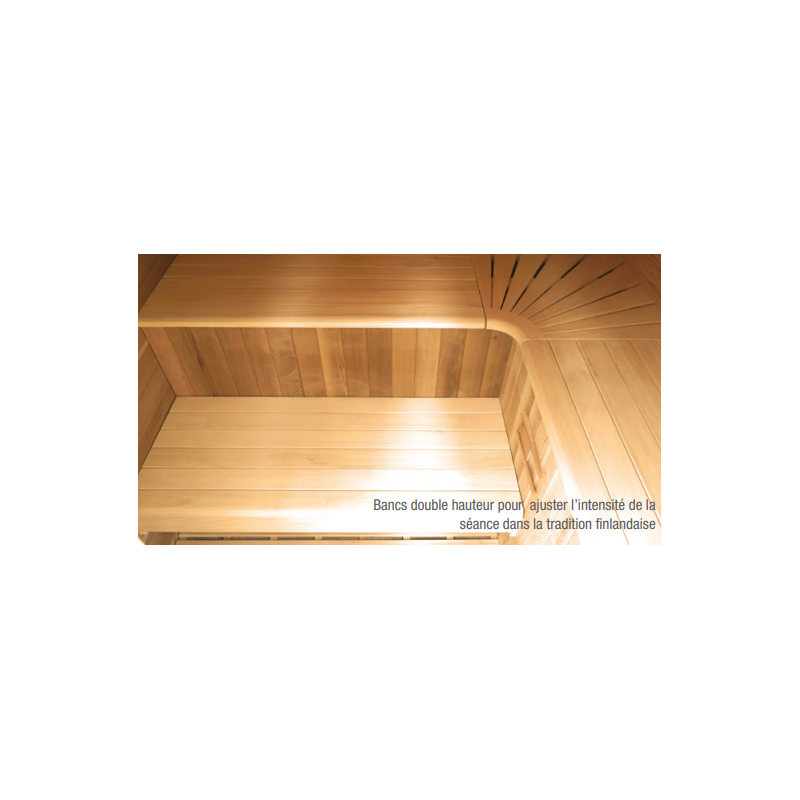 Image de l'intérieur du sauna Eccolo 6 places.