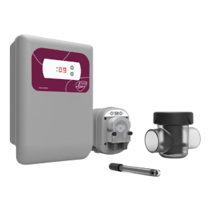 Image du Just Chlor et du régulateur de pH.