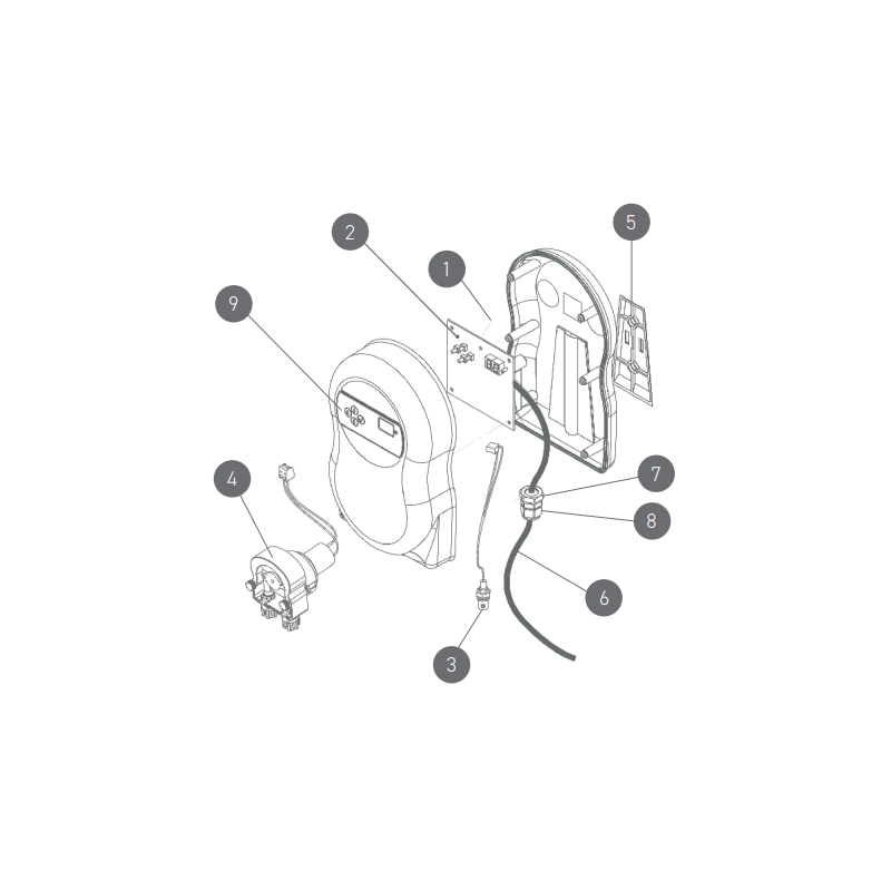 Schéma éclaté du Just Chlor.