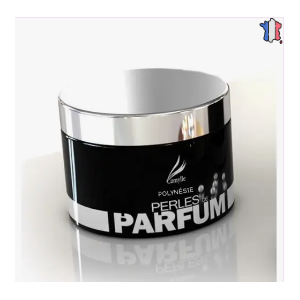 Image du contenant des perles de parfum senteur Polynésie.