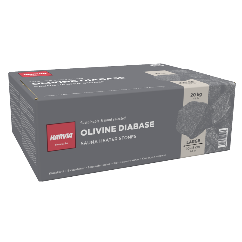 Pierres pour poêle électrique Harvia 20kg Ø 10-15 cm
