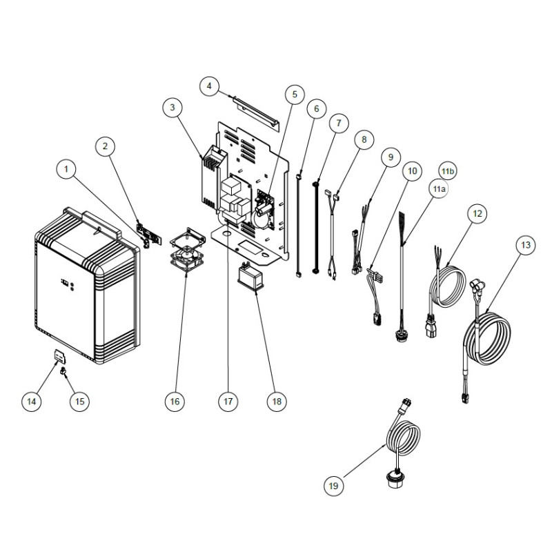 Schéma du Just Salt UV avant 2024. N°1 sur le schéma