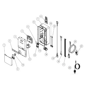 Schéma éclaté du Just Regul. Le n°7 représente le fond.