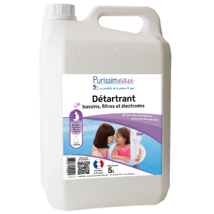 Bidon de 5L de détartrant filtre et électrode.