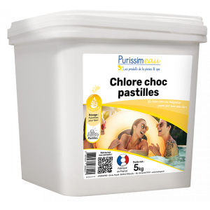 Image d'un seau de Chlore choc de 5kg.