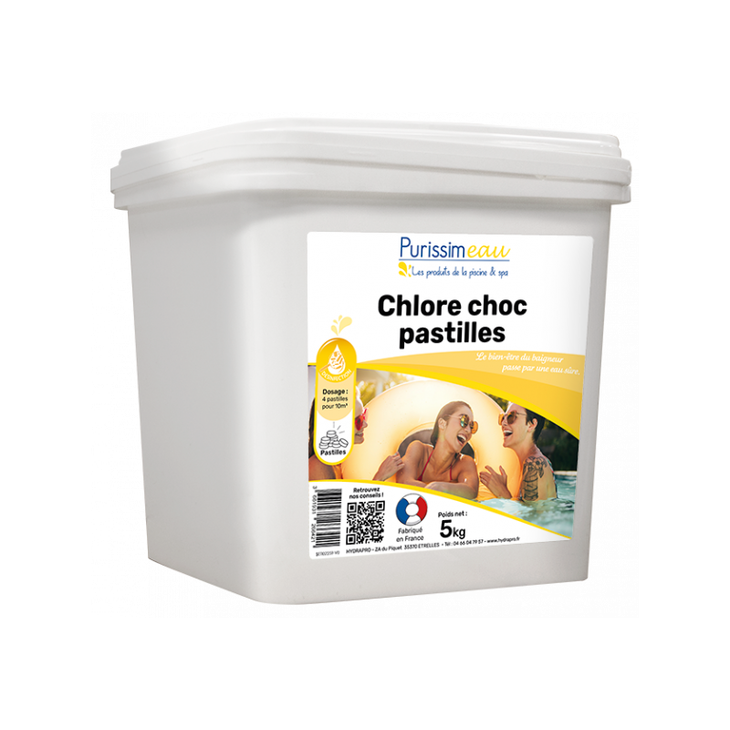 Image d'un seau de Chlore choc de 5kg.