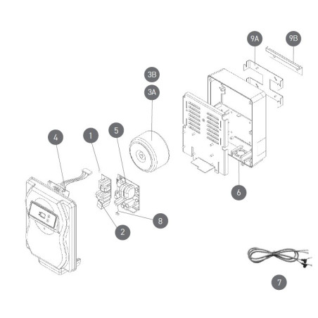 Shéma détaillé électrolyeur Minisalt 30 / 50 / 70