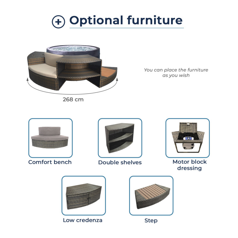 image détaillé mobilier spa Vita Netspa