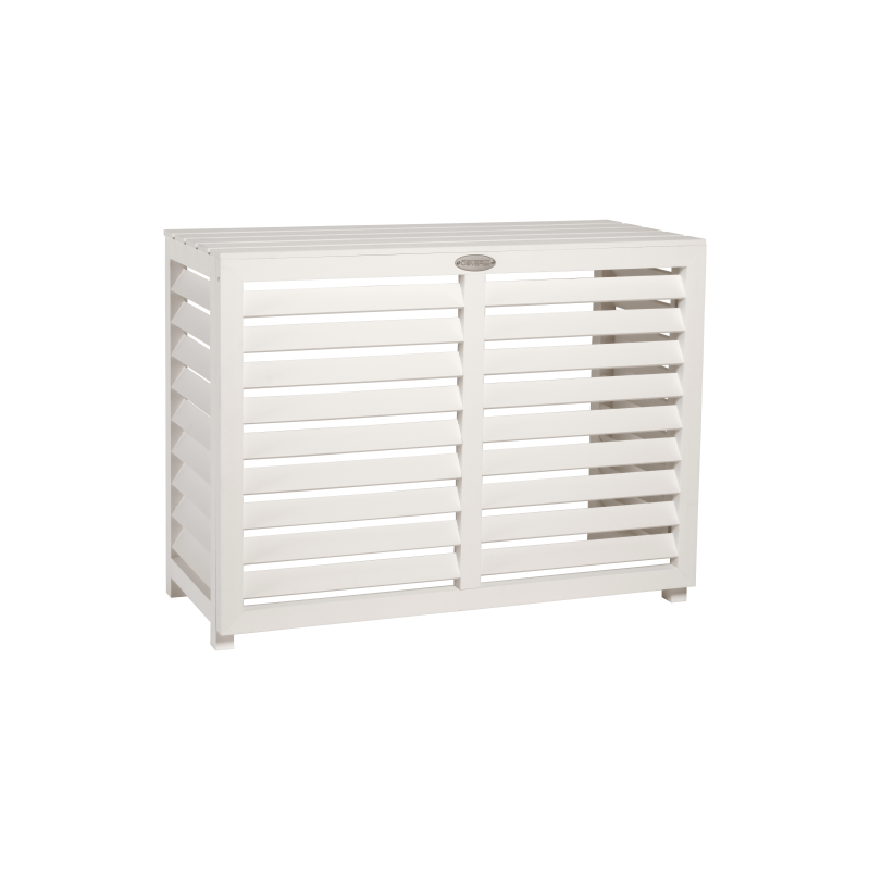 Image du cache climatisation de couleur blanc.