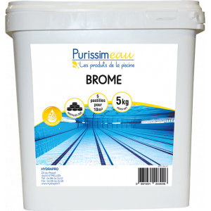 Image d'un seau de brome de 5kg.