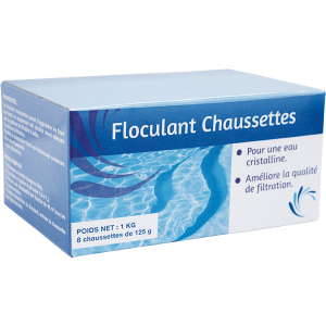 Image de la boîte de floculant chaussettes de 1Kg.