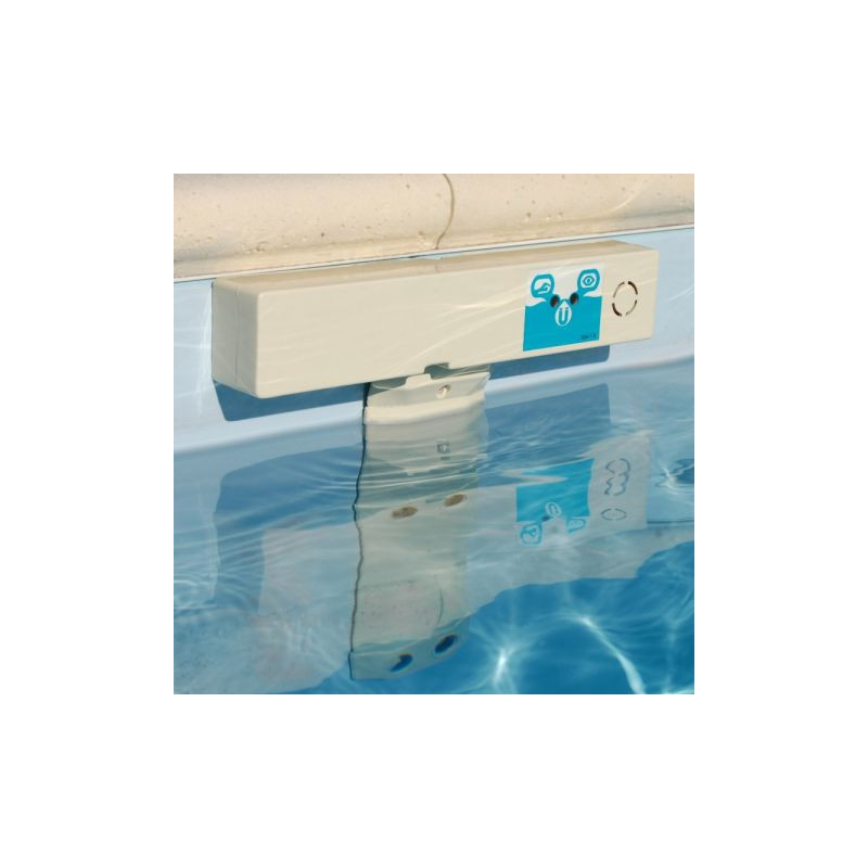 Image d'une alarme discrète installé sur une piscine.