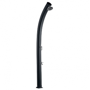 Image de la douche solaire de couleur anthracite.