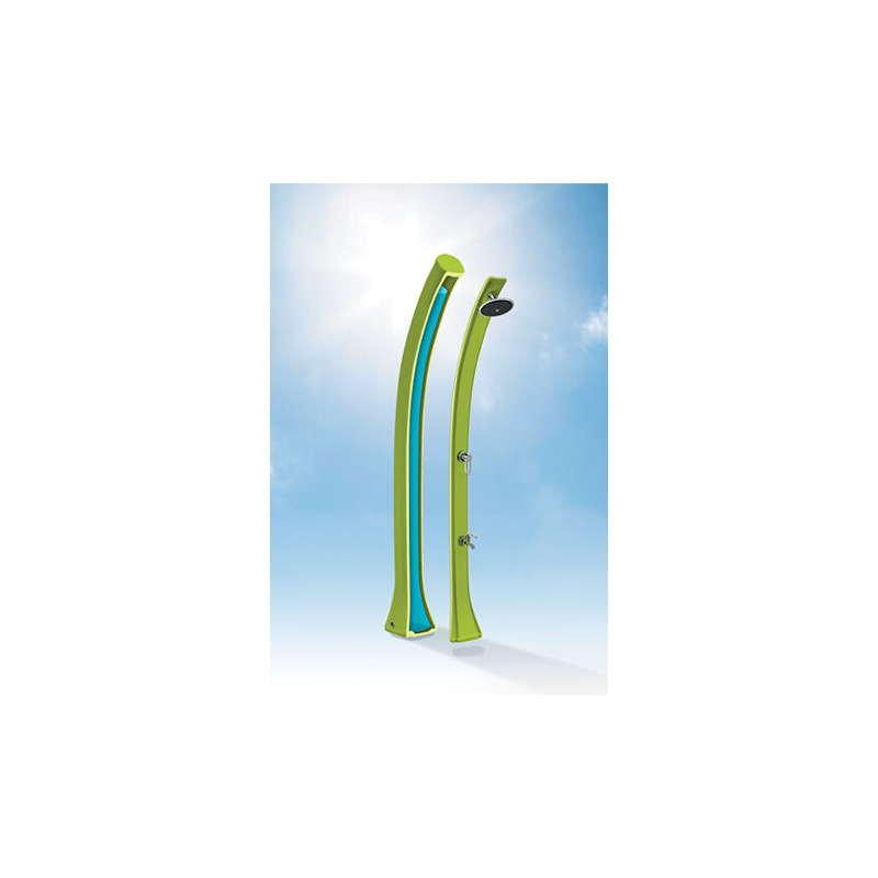 Schéma de la douche solaire.